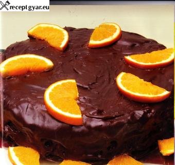 Narancsos csokitorta recept