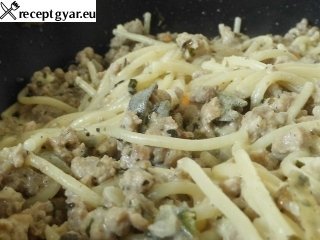 Fehrboros, zslys spagetti recept